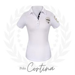 Koszulka polo do jazdy konnej damska JD ATTACK Cortina. Białe koszulki sportowe damskie JD ATTACK, l, bez wzorów, bez kołnierzyka, bez ramiączek, do jazdy konnej. Za 99.00 zł.