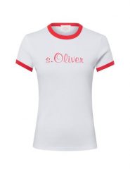 S.Oliver Koszulka Kobiety Dżersej biały, 44. Białe t-shirty damskie S.Oliver, s, bez wzorów, z dżerseju, vintage, bez kołnierzyka. Za 109.95 zł.