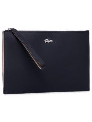 Lacoste Torebka Clutch NF2791AA Czarny. Czarne torebki do ręki damskie Lacoste, bez wzorów, ze skóry, wizytowe, bez dodatków. Za 309.99 zł.