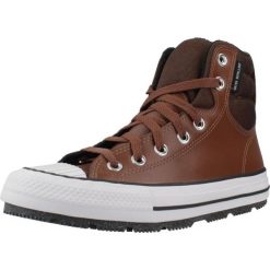 Tenisówki Converse Model Chuck Taylor All Star Berkshire Boot Hi Kolor Brązowy. Brązowe trampki i tenisówki damskie Converse, bez wzorów, ze skóry, retro, bez zapięcia. Za 319.15 zł.