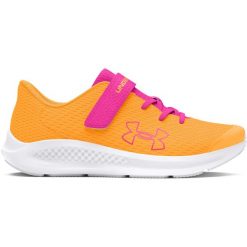 Buty dla dzieci Under Armour Gps Pursuit 3 Bl Ac. Brązowe buty sportowe dziewczęce Under Armour, bez wzorów, bez zapięcia, do biegania. Za 290.00 zł.
