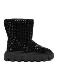 Eva Minge Śniegowce EO-NIKI-LT1748-1 Czarny. Czarne śniegowce i trapery damskie Eva Minge, ze skóry. Za 359.99 zł.