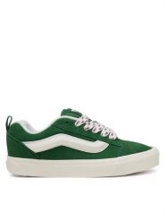 Vans Tenisówki Knu Skool VN000D6ZBR11 Zielony. Zielone trampki i tenisówki damskie Vans, bez wzorów, ze skóry, bez zapięcia. Za 249.99 zł.