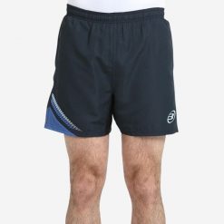 Spodenki do padla męskie Bullpadel Leuco. Niebieskie krótkie spodenki sportowe męskie bullpadel, m, bez wzorów, z elastanu, na fitness i siłownię. Za 159.99 zł.