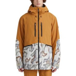 Kurtka narciarska męska O'NEILL Texture Jacket. Brązowe kurtki męskie O'Neill, na zimę, m, bez wzorów, z syntetyku, sportowe, bez kaptura. Za 1,134.00 zł.