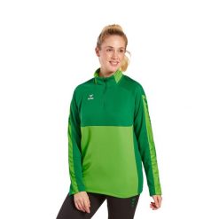 Bluza treningowa Erima Six Wings. Zielone bluzy sportowe męskie Erima, m, bez wzorów, bez kaptura, na fitness i siłownię. Za 208.50 zł.
