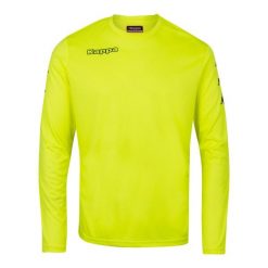 Koszulka bramkarska Kappa4soccer. Żółte bluzy męskie Kappa, xl, bez wzorów, bez kołnierzyka, bez ramiączek, do piłki nożnej. Za 215.50 zł.