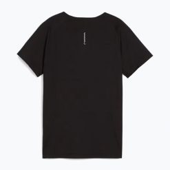 Koszulka do biegania damska PUMA Runspun Tee puma. Czarne koszulki sportowe damskie Puma, l, bez wzorów, z tkaniny, bez kołnierzyka. Za 159.99 zł.