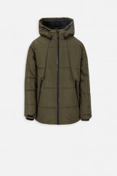 Kurtka turystyczna dziewczęca ciepła Lemon Explore ZL3 khaki. Zielone kurtki i płaszcze dla dziewczynek LEMON explore, na zimę, bez wzorów, z materiału, długie, z kapturem. Za 169.90 zł.