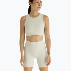 Spodenki JOYINME Ribbed. Brązowe obuwie sportowe damskie Joy in me, bez wzorów, na fitness i siłownię. Za 149.99 zł.