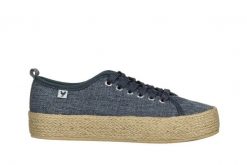 Półbuty Walk In Pitas Ada Linen Marino 003290, Granatowy, Materiał - 36. Niebieskie półbuty damskie Walk In Pitas, bez wzorów, z bawełny, klasyczne, bez obcasa, bez zapięcia. W wyprzedaży za 134.10 zł.