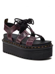 Dr. Martens Sandały Nartilla Xl 31540379 Czarny. Czarne klapki damskie Dr. Martens, bez wzorów, ze skóry, bez obcasa, na koturnie, bez zapięcia. Za 399.99 zł.