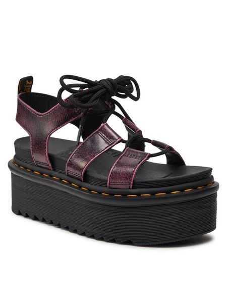 Dr. Martens Sandały Nartilla Xl 31540379 Czarny. Czarne klapki damskie Dr. Martens, bez wzorów, ze skóry, bez obcasa, na koturnie, bez zapięcia. Za 399.99 zł.