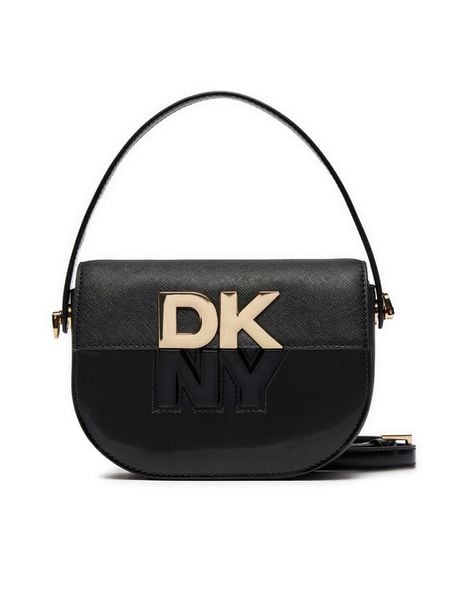 DKNY Torebka Echo Sm Flap Cbody R42EKE28 Czarny. Czarne torebki do ręki damskie DKNY, bez wzorów, ze skóry, bez dodatków. Za 739.99 zł.