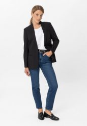 Niebieskie jeansy, Regular Fit, D-SANA. Niebieskie jeansy damskie Volcano. Za 169.99 zł.