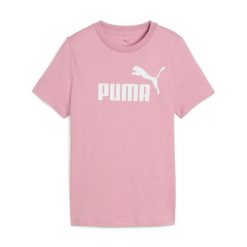 Puma Ace No.1 Logo Tee dziewczęce róż 176. Czerwone t-shirty i topy dla dziewczynek Puma, bez wzorów, z bawełny, bez ramiączek. Za 176.99 zł.