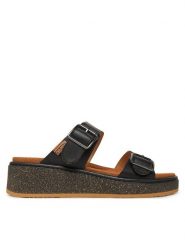 Pikolinos Klapki W9D-1505 Czarny. Czarne klapki damskie Pikolinos, bez wzorów, ze skóry, bez obcasa. Za 379.99 zł.