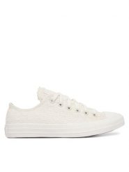 Converse Trampki Chuck Taylor All Star ​ A16907C Écru. Białe trampki i tenisówki damskie Converse, bez wzorów, z materiału, retro, bez zapięcia. Za 379.99 zł.