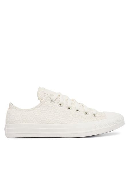 Converse Trampki Chuck Taylor All Star A16907C Écru. Białe trampki i tenisówki damskie Converse, bez wzorów, z materiału, retro, bez zapięcia. Za 379.99 zł.