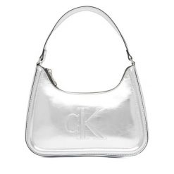 Torebka Calvin Klein. Szare torebki do ręki damskie Calvin Klein, bez wzorów, klasyczne, bez dodatków. Za 409.99 zł.