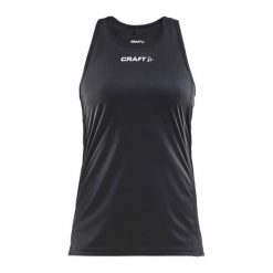 Tank top Craft rush singlet. Czarne obuwie sportowe damskie Craft, bez wzorów, z poliesteru, na fitness i siłownię. Za 174.00 zł.