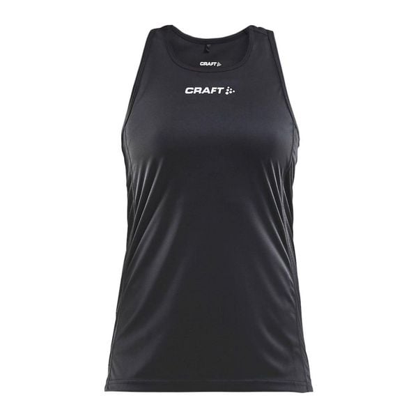 Tank top Craft rush singlet. Czarne obuwie sportowe damskie Craft, bez wzorów, z poliesteru, na fitness i siłownię. Za 172.00 zł.