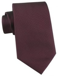 Elegancki Krawat Chattier - Głębokie Bordo, Burgund, Drobny Groszek. Czerwone krawaty i muchy Chattier, bez wzorów, z tkaniny, eleganckie. Za 55.00 zł.
