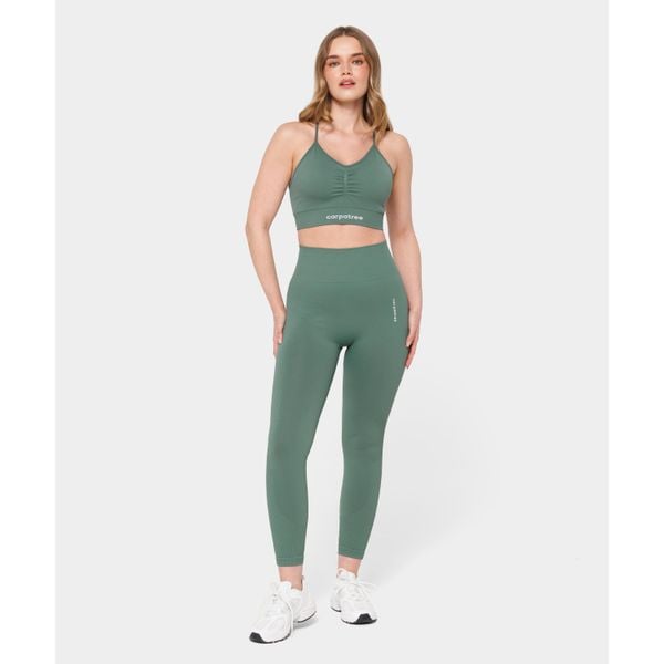 Legginsy bezszwowe Carpatree Allure zielone. Zielone legginsy sportowe damskie Carpatree, l, bez wzorów, na fitness i siłownię. W wyprzedaży za 169.99 zł.