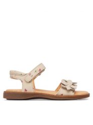 Froddo Sandały Lorine Flowers G3150251-43 M Beżowy. Brązowe sandały dziewczęce Froddo, ze skóry, bez zapięcia. Za 319.99 zł.
