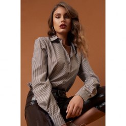 NA-KD Classic Koszula basic w brązowe paski - Brown. Koszule damskie marki NA-KD Classic. Za 141.95 zł.