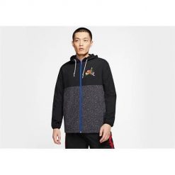 Kurtka uniwersalna męska Nike Air Jordan Classics. Czarne kurtki sportowe męskie Nike, m, bez wzorów, z syntetyku, do biegania. Za 399.00 zł.