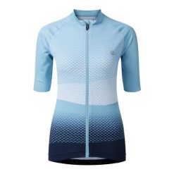 Damski jersey Dare 2B Lightning. Niebieskie koszulki sportowe damskie Dare 2b, bez wzorów, z jersey, bez kołnierzyka, bez ramiączek, rowerowe. Za 301.50 zł.