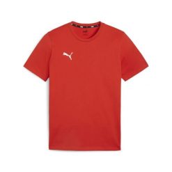Koszulka Puma Team Goal. Czerwone koszulki polo męskie Puma, m, bez wzorów, bez kołnierzyka, bez ramiączek, do piłki nożnej. Za 75.00 zł.
