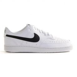 Buty męskie sportowe do chodzenia Nike COURT VISION LO NN. Białe buty sportowe męskie Nike, z materiału, bez zapięcia, trekkingowe, nike court. Za 299.99 zł.