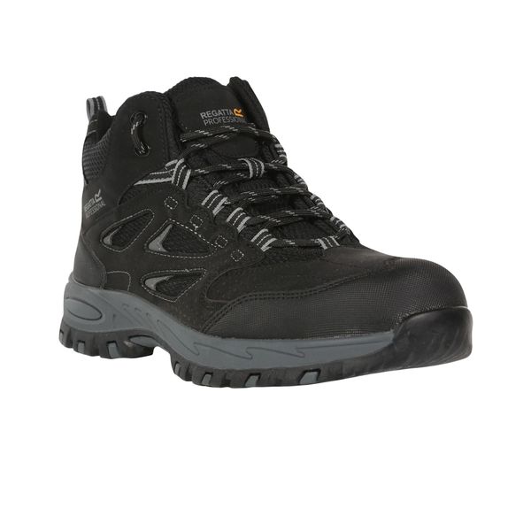 Buty Ochronne Męskie. Czarne trekkingi męskie Regatta, trekkingowe. Za 315.99 zł.