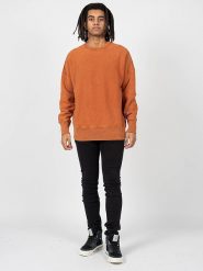 Champion Bluza | 216488 | Mężczyzna | Pomarańczowy. Brązowe bluzy męskie Champion, m, bez wzorów, z bawełny, bez kaptura. W wyprzedaży za 189.00 zł.