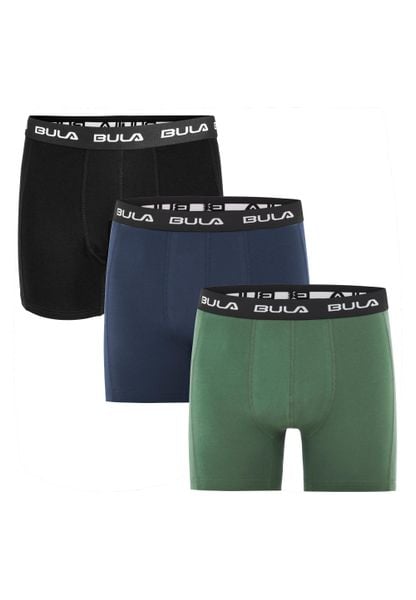 Bokserki Bula Frame (x3). Czarne bokserki męskie Bula, l, bez wzorów, z bawełny. Za 238.00 zł.