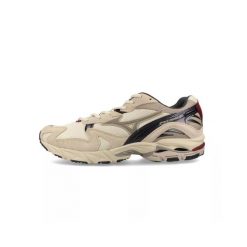 Buty Mizuno Wave Rider 10 Beżowe. Brązowe obuwie sportowe damskie Mizuno, bez wzorów, z materiału, do biegania, mizuno wave. Za 678.90 zł.