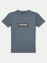 Napapijri T-Shirt Chamois NP0A4ILE M Niebieski Regular Fit. Niebieskie t-shirty dla chłopców Napapijri, bez wzorów, z bawełny, bez ramiączek. Za 69.99 zł.