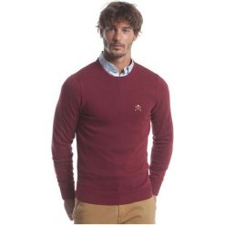 Polo Club C.H..A Sweter Męski M Burgundowy. Czerwone swetry przez głowę męskie Polo Club C.H..A, z okrągłym kołnierzem. W wyprzedaży za 239.00 zł.