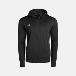 Męska lekka, elastyczna i oddychająca kurtka do biegania i trekkingu COLFAX M. Czarne kurtki męskie IZAS, m, bez wzorów, z nylonu, do biegania. Za 252.13 zł.