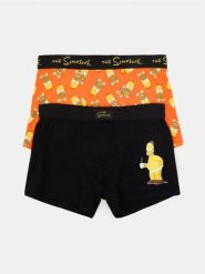 Bawełniane bokserki classic 2 pack The Simpsons - wielobarwny. Bokserki męskie Sinsay, l, bez wzorów, z bawełny. Za 29.99 zł.