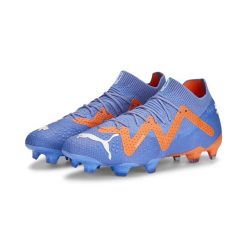 Buty piłkarskie FUTURE ULTIMATE FG/AG Kobieta PUMA. Białe obuwie sportowe damskie Puma, bez wzorów, z dzianiny, do piłki nożnej. Za 566.75 zł.