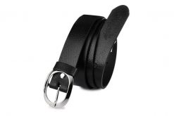 Beltimore skórzany damski pasek do spodni 3 cm czarny U54 : Kolory - czarny, Rozmiar pasków - r.80-95 cm. Czarne paski damskie bez wzorów, klasyczne. Za 47.90 zł.