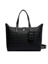 Guess Torba weekendowa Nadira TWQG84 24017 Czarny. Czarne torebki do ręki damskie Guess, z aplikacjami, ze skóry, bez dodatków. Za 579.99 zł.