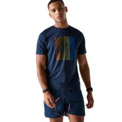 Męska Koszulka Rowerowa Tech II. Niebieskie koszulki sportowe męskie Dare 2b, m, bez wzorów, z elastanu, bez kołnierzyka, bez ramiączek, do biegania. Za 86.99 zł.