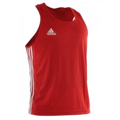 Tank top adidas Aiba. Białe t-shirty męskie Adidas, l, bez wzorów, sportowe, bez kołnierzyka. Za 118.50 zł.
