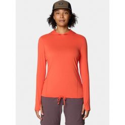 T-shirt damski Mountain Hardwear Crater Lake. Brązowe t-shirty damskie Mountain Hardwear, bez wzorów, bez kołnierzyka. Za 309.00 zł.