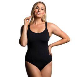 Strój z zakrytymi plecami FUNKITA Still Black - Locked In Lucy. Czarne kostiumy jednoczęściowe damskie FUNKITA, l, bez wzorów, z elastanu, wakacyjne, na fitness i siłownię. Za 249.00 zł.