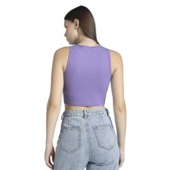 Damska koszulka w prążki Puma Wardrobe Essentials. Fioletowe t-shirty damskie Puma, l, bez wzorów, z bawełny, bez kołnierzyka. Za 153.75 zł.